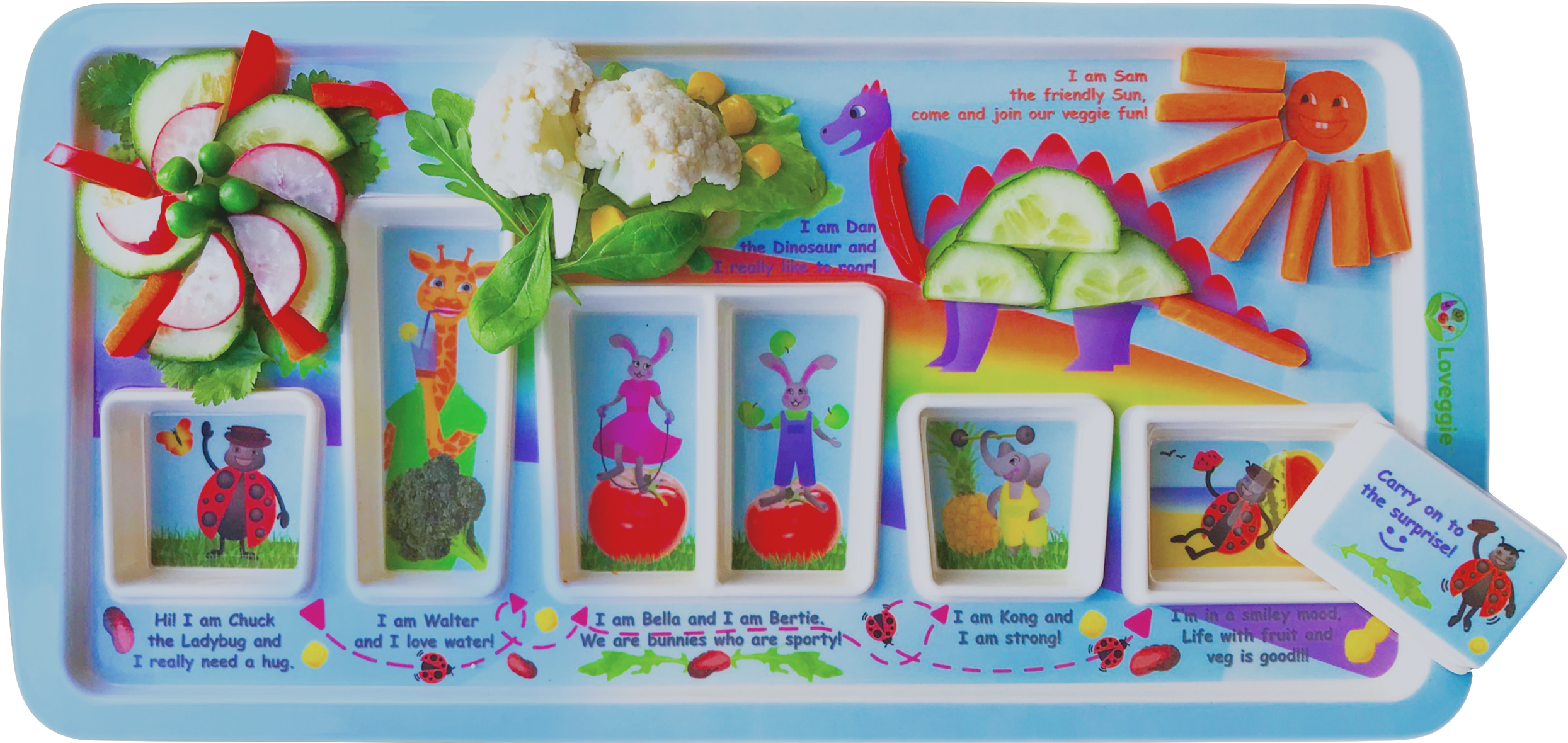 Blue Magic Rainbow Loveggie Tray